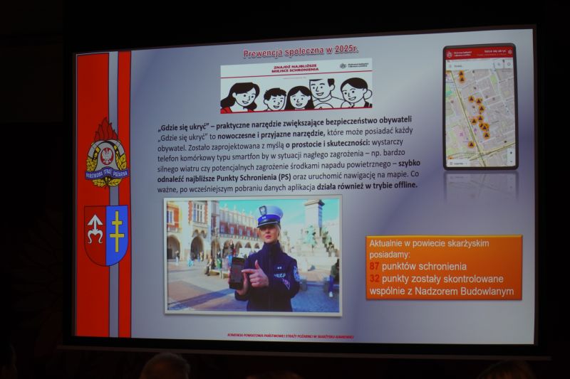 Roczna narada o stanie ochrony przeciwpożarowej na terenie powiatu skarżyskiego