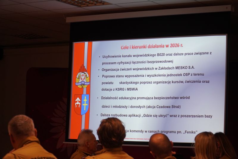 Roczna narada o stanie ochrony przeciwpożarowej na terenie powiatu skarżyskiego