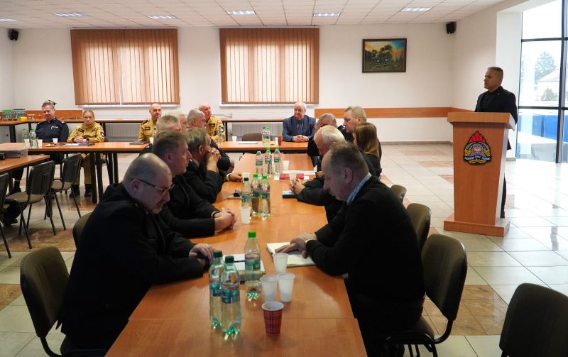 Roczna narada o stanie ochrony przeciwpożarowej na terenie powiatu skarżyskiego