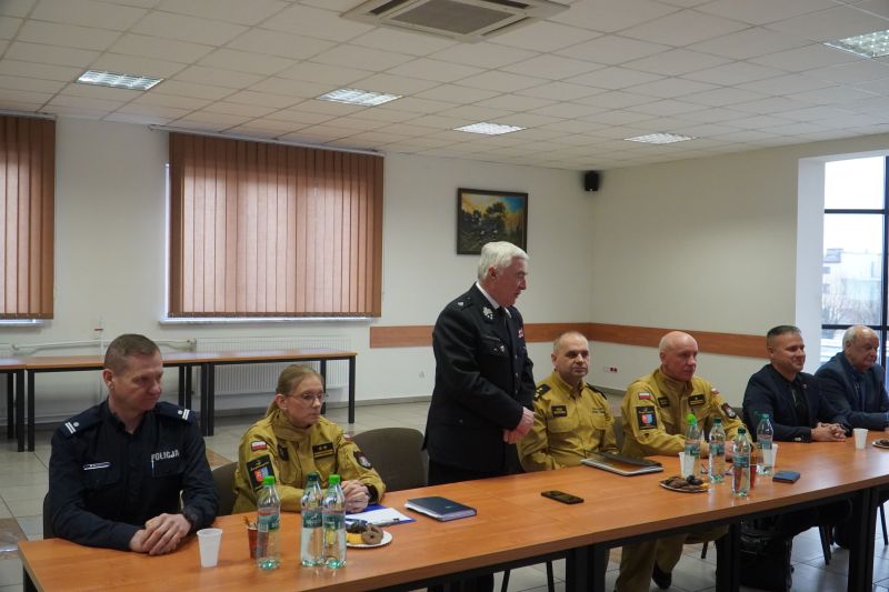 Roczna narada o stanie ochrony przeciwpożarowej na terenie powiatu skarżyskiego