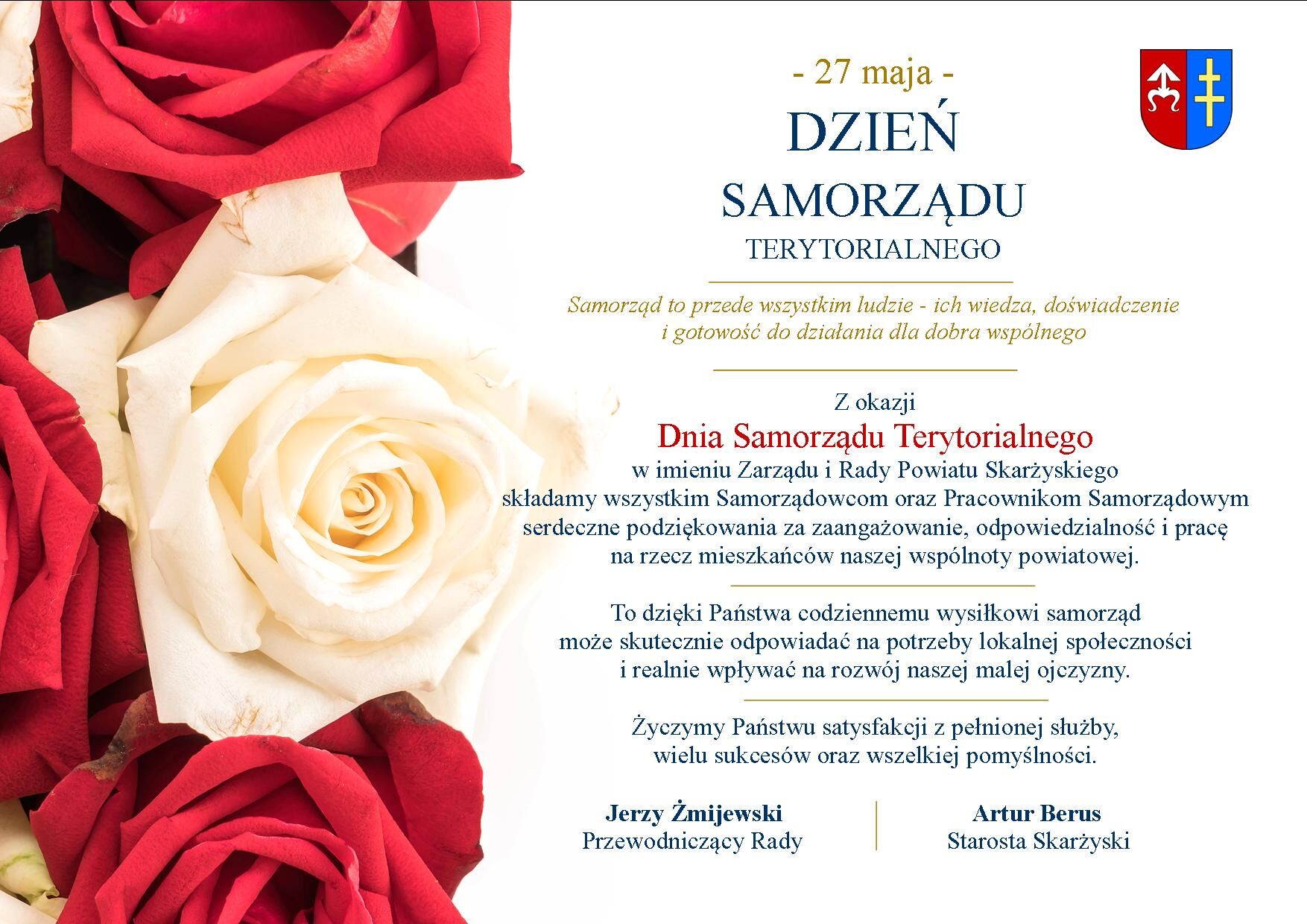 Życzenia z okazji Dnia Samorządu Terytorialnego