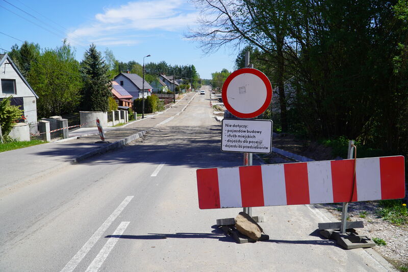 Znaczący postęp prace na drodze Majków–Michałów