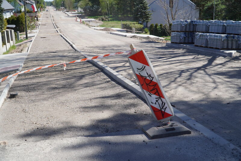 Znaczący postęp prace na drodze Majków–Michałów