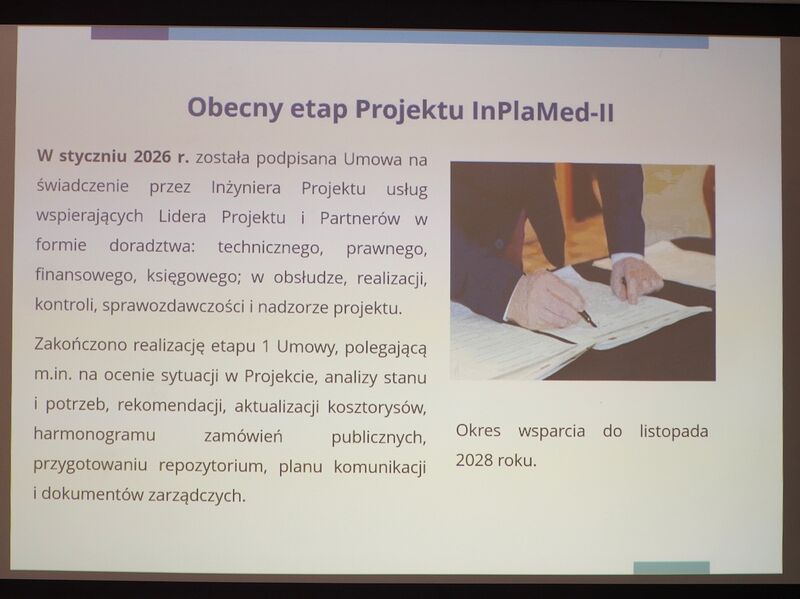 Konferencja inaugurująca projekt InPlaMed-II