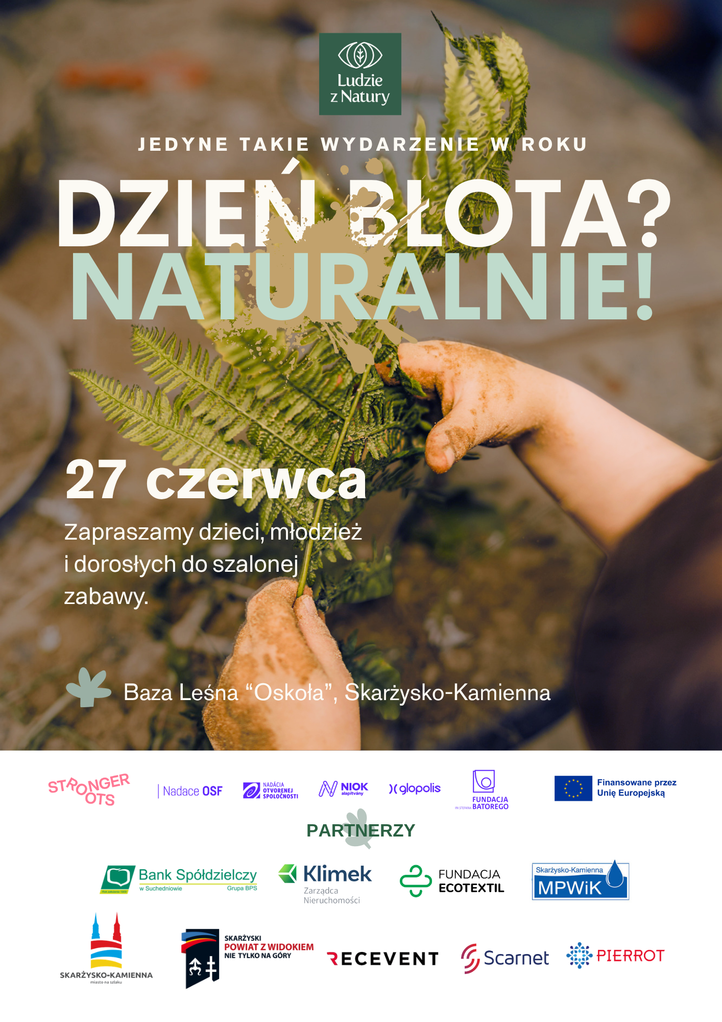 plakat promujący wydarzenie Dzień Błota Naturalnie