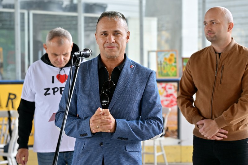 Starosta przy mikrofonie
